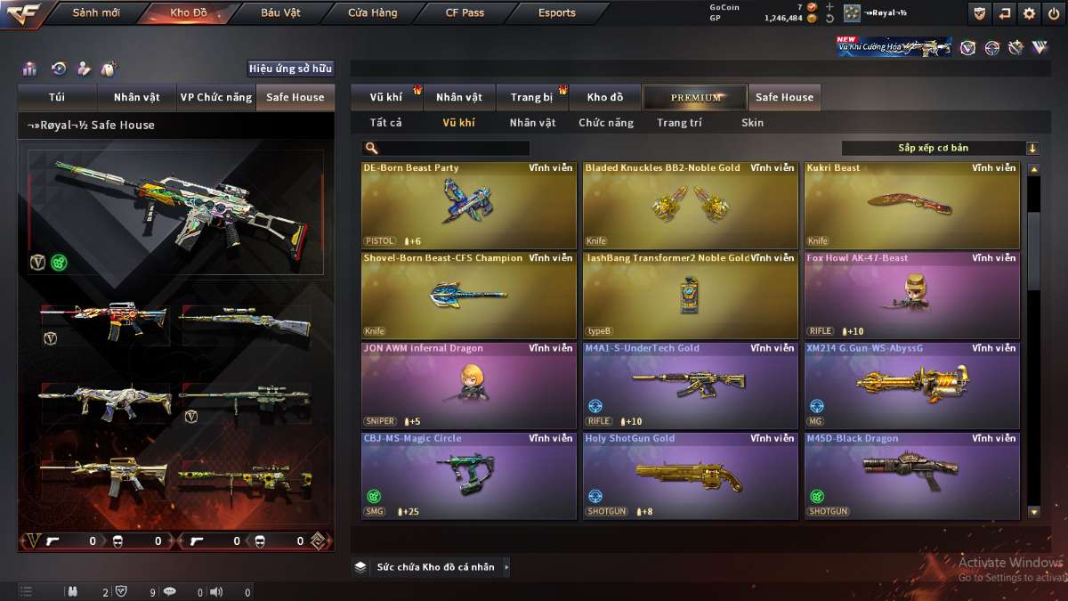 shop acc cf uy tin gia re